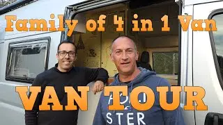 VAN TOUR - Family of 4 in a Self Build Van. Incredible Build Quality