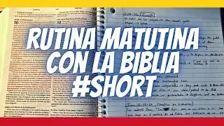 Cómo uso mi Biblia Bilingüe en la mañana | #short