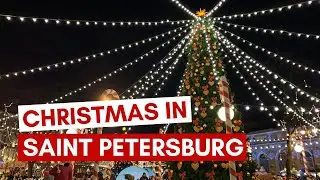 BEAUTIFUL Christmas in Saint Petersburg, Russia