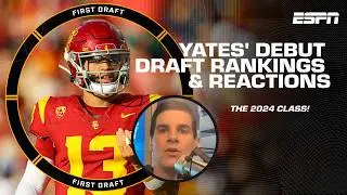 A FIRST LOOK at Field Yates 2024 draft class rankings + reaction 🍿 | First Draft