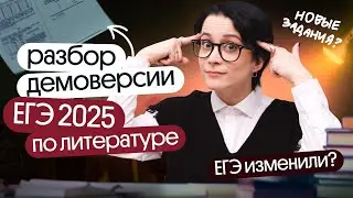 ⚡️ВСЕ ИЗМЕНЕНИЯ В ДЕМОВЕРСИИ ЕГЭ ПО ЛИТЕРАТУРЕ 2025 ⚡️