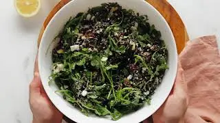 Arugula and Wild Rice Salad with Zippy Lemon Dressing