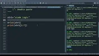 Lesson 7 : String Slicing in python | String formatting in python | Escape Characters in python