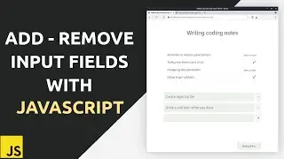 Add remove input fields dynamically using JavaScript | Todo list with javascript