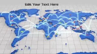 World Network Connection | After Effects Project Files - Videohive template