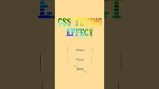 CSS line flying 🧚‍♀️ эффект 👈 