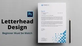 Letterhead Design in Photoshop Tutorial | How to Design A Letterhead | Maxpoint-Hridoy