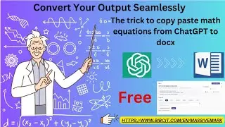 The Trick to Copy-Paste Math Equations from ChatGPT to Docx : Massivemark Playground