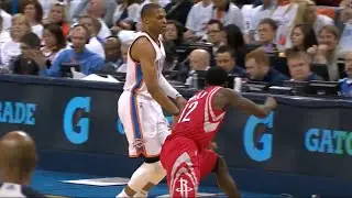 Patrick Beverley Dives into Russell Westbrook's Knee (Torn Meniscus)