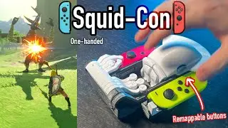 How to make a one-handed Nintendo Switch adapter that looks like a squid