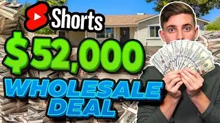 My $52,000 Virtual Wholesale Deal In Real Estate! (Start To Finish 2022) #shorts #wholesaling