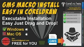 GMS Copier Install Macro Easy in CorelDRAW 2022