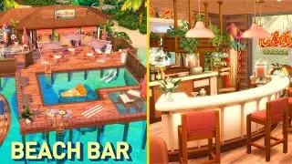 BEACH BAR 🏖️ The Sims 4 😎 Speed Build