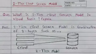 What is two tier client server model in visual basic