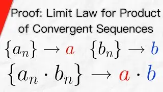 Proof: Limit Law for Product of Convergent Sequences | Real Analysis