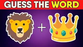 Guess the WORD by EMOJI 🤔🧠 | Guess 60 Words | Random Quizzes