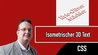 Isometrischer 3D Text - HTML CSS und Javascript