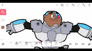 FlipaClip - Teen Titans Cyborg animation!