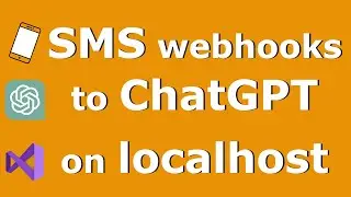 Send SMS text messages to ChatGPT with webhooks on localhost: complete development