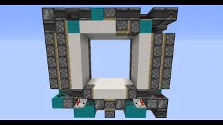 Minecraft JAVA Tiny 5x5 Non-seamless Piston Door