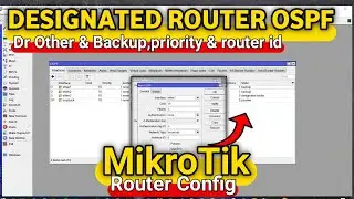 cara konfigurasi designated router,dr bdr & dr other,cara setting designated router ospf