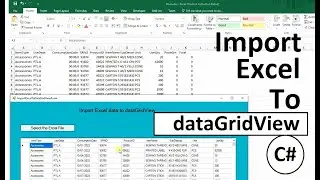 How to Import Excel File to dataGridView in c# Easily | swift learn