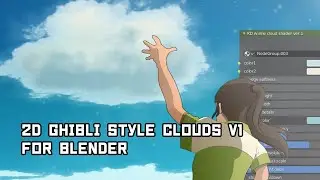 Shader/Tutorial Ghibli anime style clouds for blender