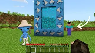 How to Build Smurf Cat Portal in Minecraft - Gameplay - Coffin Meme