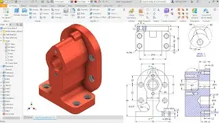 GEAR PUMP BASE in Autodesk Inventor