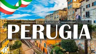 Beautiful Perugia 4K • Relaxing Italian Music, Instrumental Romantic • Video 4K UltraHD