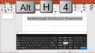 Use Keyboard Shortcuts to Strikethrough Text in PowerPoint