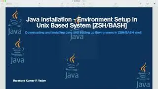 Downloading and Installing JDK in Unix Based System