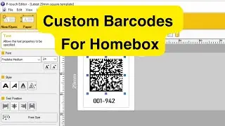 How To Make Your Own Barcode Labels For Homebox Inventory Manager