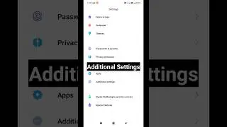 Additional Settings ✅ How To On One Handed Mode In Mobile #shorts #youtubeshorts