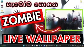 Zombi Live Wallpaper for  PC Windows 10 / 11 / 7 | Sinhala | 2023 | How to add Zombi Live Wallpaper