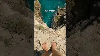 POV cliff dives up to 27m 🤯 #shorts