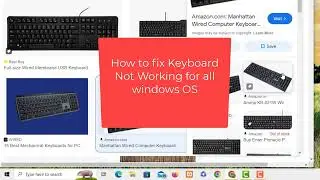 [SOLVED] How to fix keyboard Not Working | All windows OS