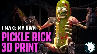 3D Printed Accurate and Detailed Pickle Rick