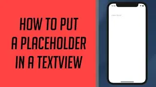 How to put a Placeholder in a TextView