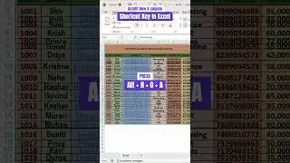 Autofit Row & column Shortcut Key in Excel   ⌛🔥👍|