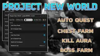 Roblox Project New World Script - Quest Farm | Auto Level | Grab Fruit | Best Pastebin Script 2023