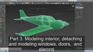 3DS Max Timelapse Modeling - Airplane Part 3