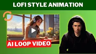 How to Make a Loop Videos with FREE AI Tools | Lofi Animation Generator | Seamless Loop