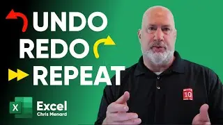 Excel Undo, Redo and Repeat Action | The Basics