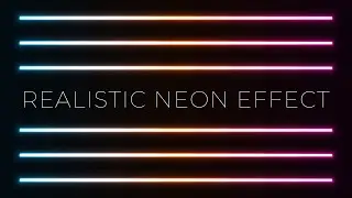 Realistic Neon Light Effect in Adobe Illustrator EPS. 1