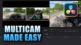 Save time editing with multiple cameras! Davinci Resolve 18 - MULTICAM CLIPS!