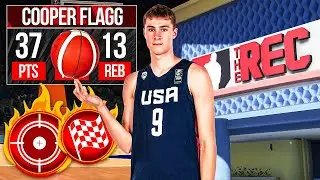 TEAM USA COOPER FLAGG is UNSTOPPABLE in the RANDOM REC (NBA 2K24)