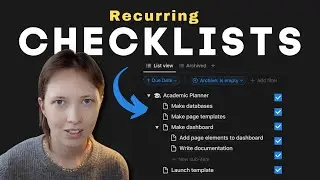 Notion for Productivity: Automate Recurring Checklists (Free Template)