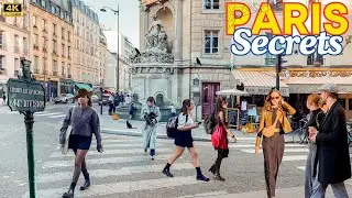 Paris, France 🇫🇷 - Mysterious Paris Walk 🎃 Halloween Haunts & Paris Dark Secrets 4K, Grand Tour