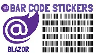 Blazor : BarCode Stickers Generate And Download [PDF Report]